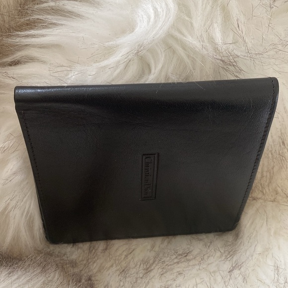 Vintage Christian Dior Black Slim Men’s Leather Wallet - Picture 6 of 11